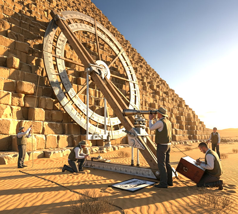 Giza Pyramid slope angle