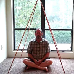 Copper Nubian Pyramids for Seated Meditation