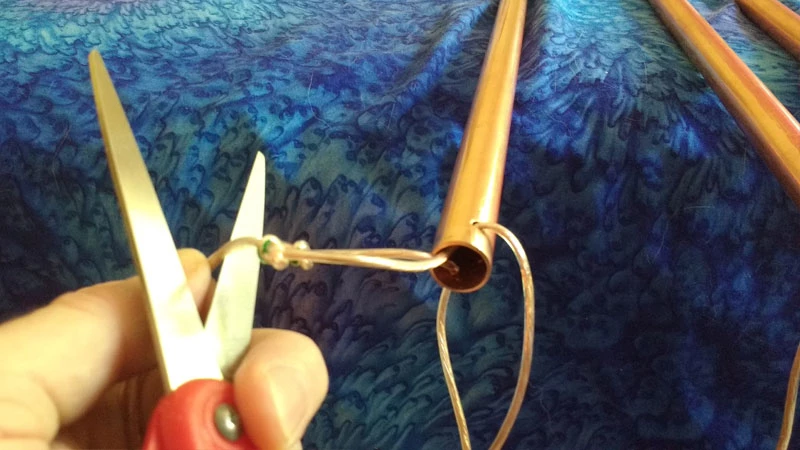 Replacing Wire on Copper Pyramid, 6