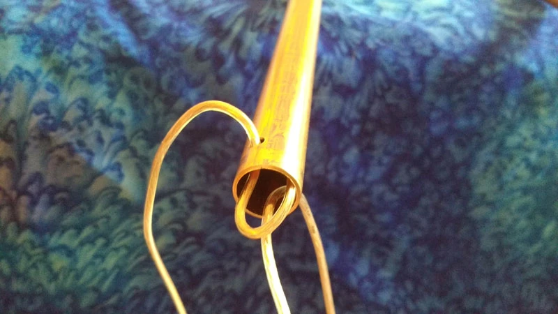 Replacing Wire on Copper Pyramid, 9